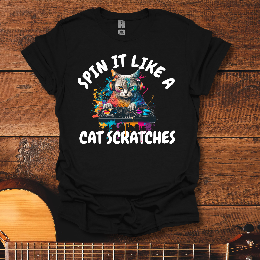 Spin It Like A Cat Scrates T-Shirt