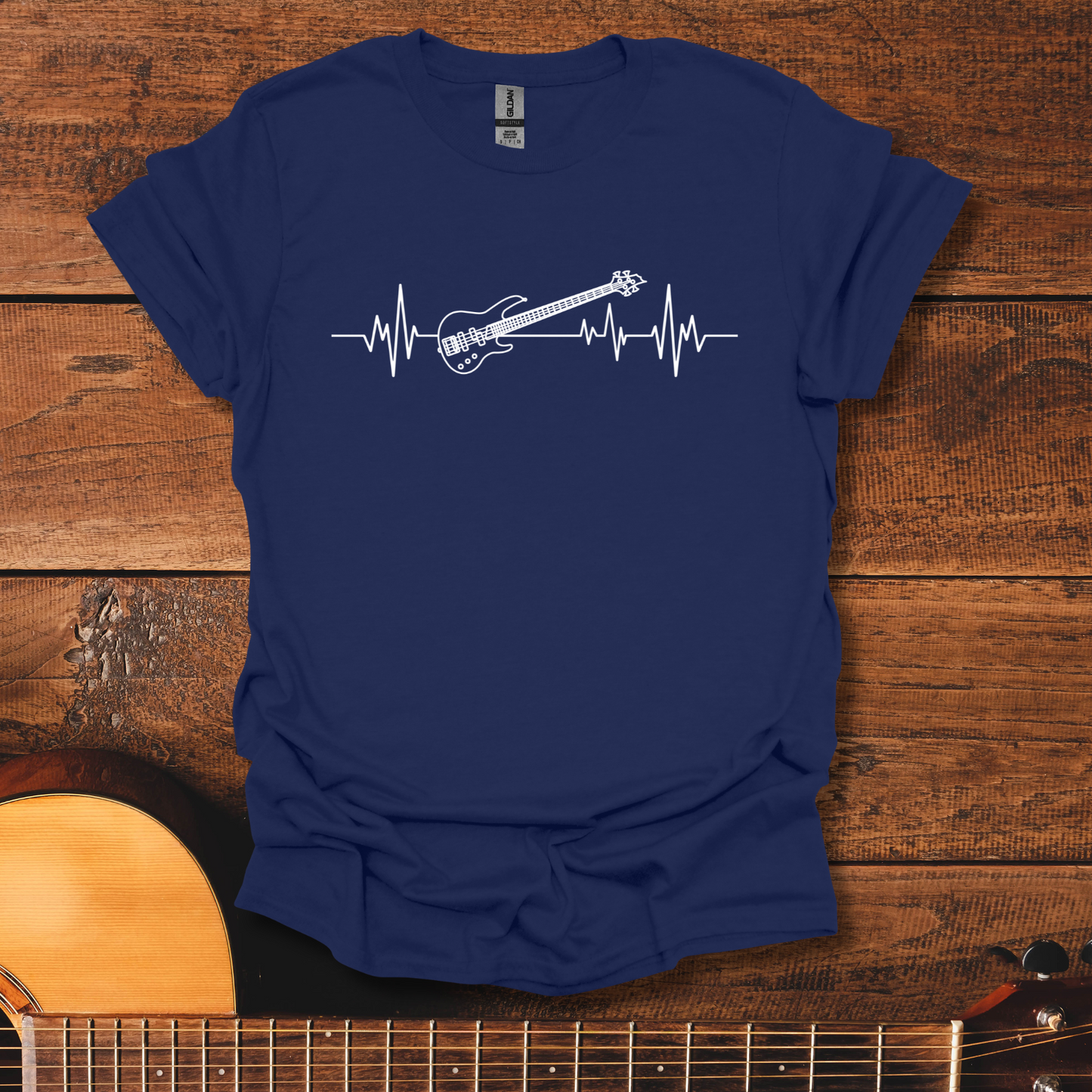 Bass Guitar ECG T-Shirt
