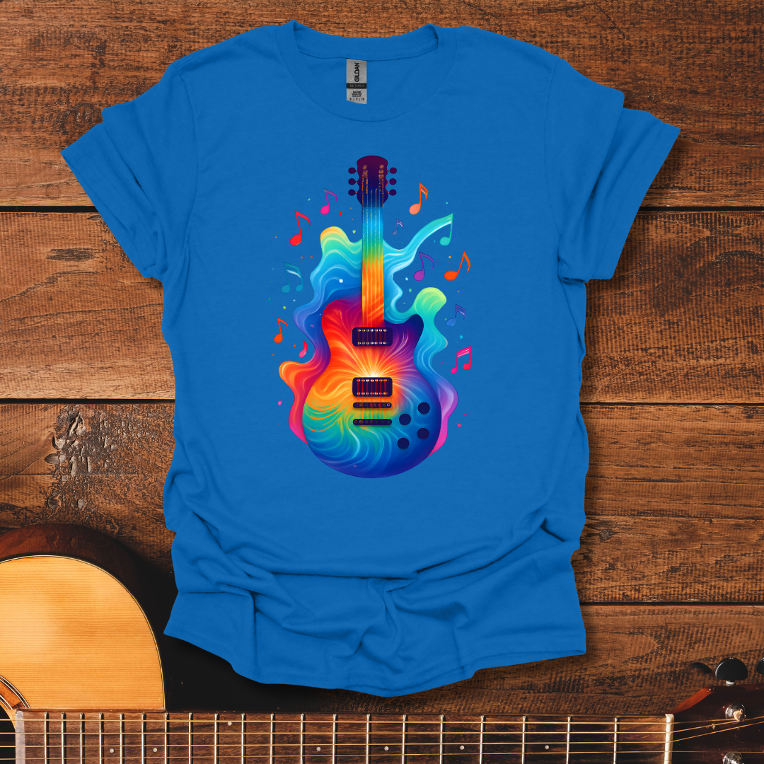 Psychedelic Rainbow Guitar T-Shirt