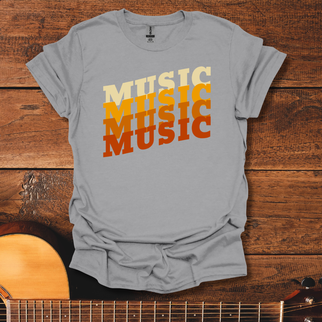 Retro Music Red T-Shirt