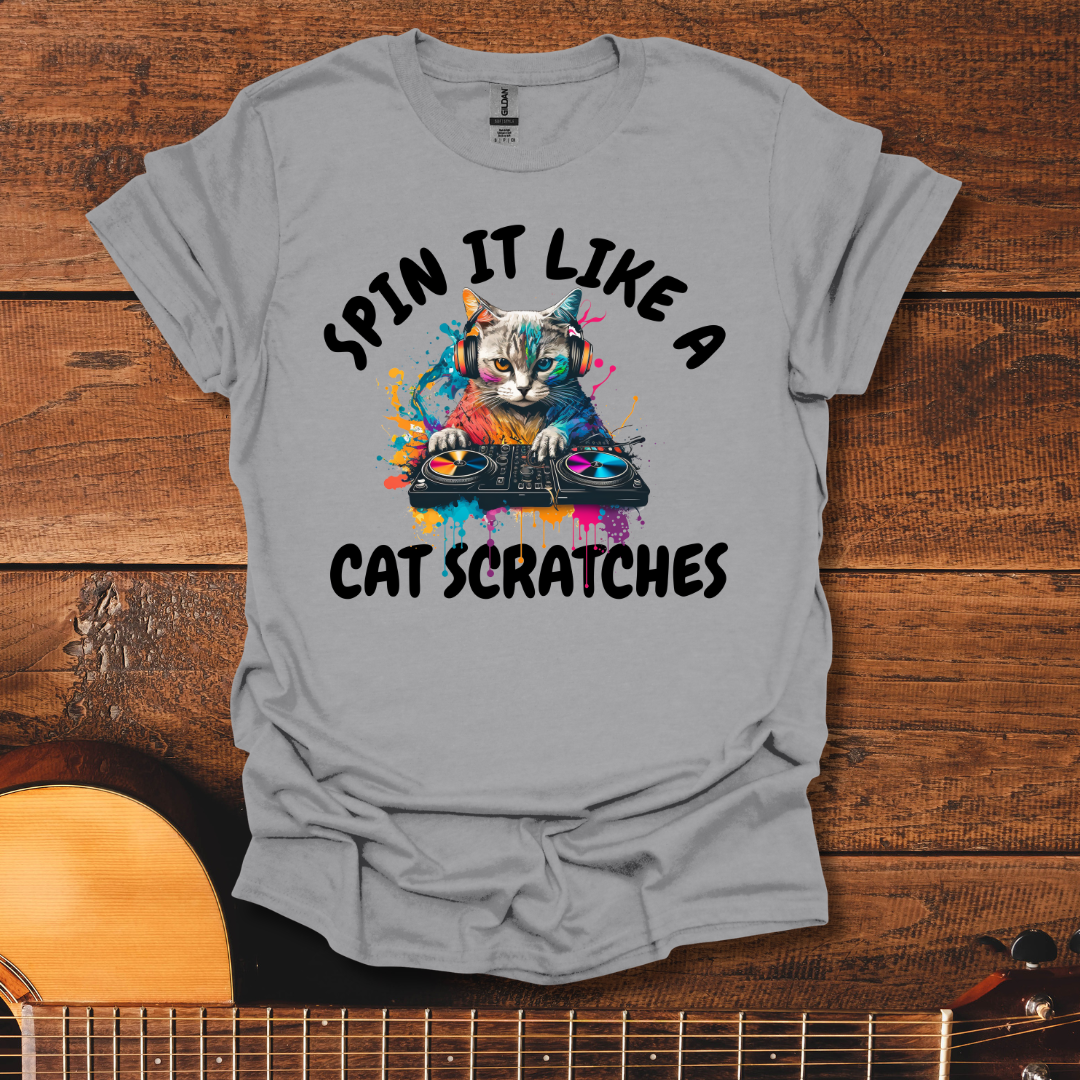 Spin It Like A Cat Scrates T-Shirt