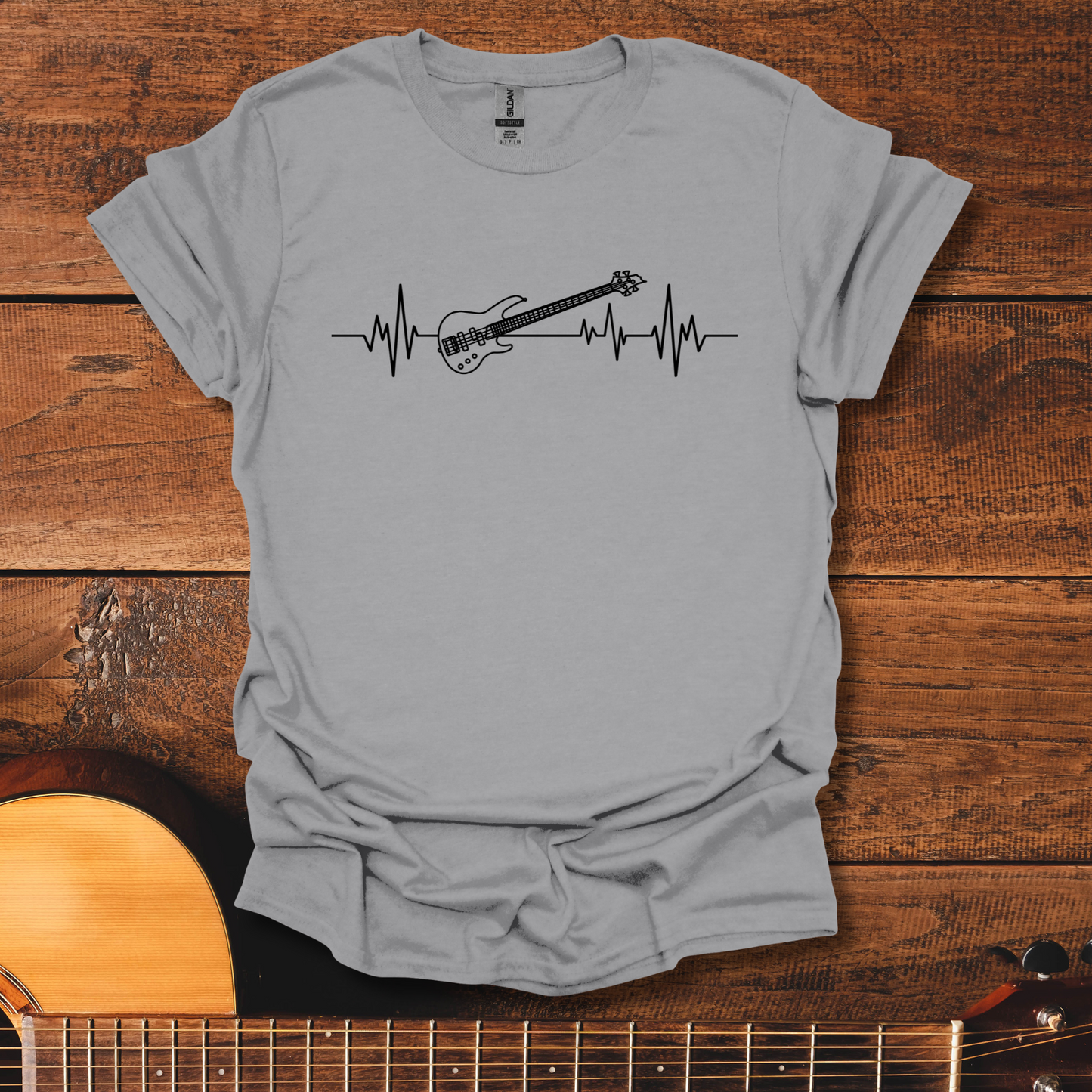 Bass Guitar ECG T-Shirt