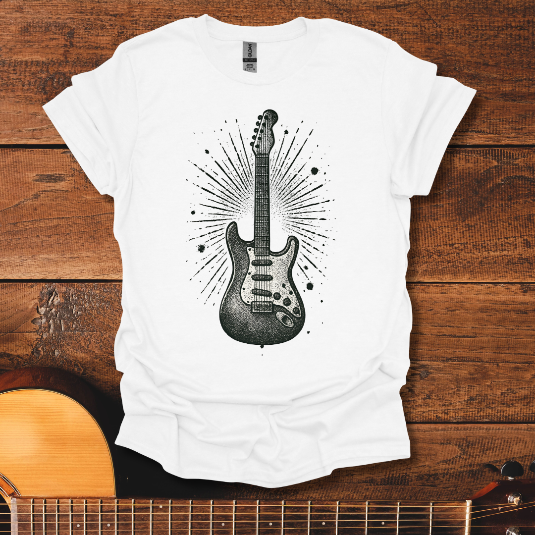 Guitar Ink Art T-Shirt