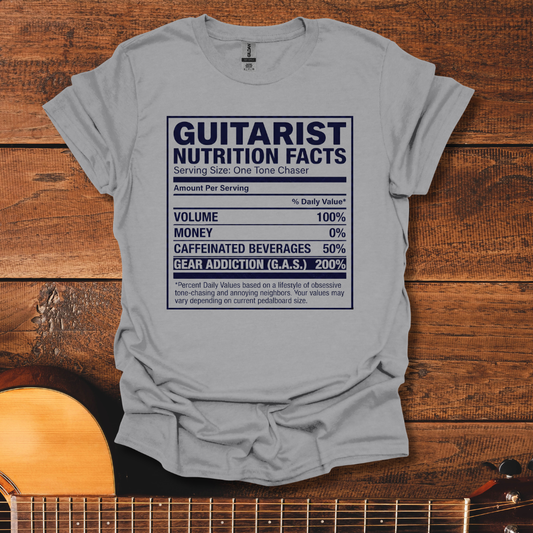 Guitarist Nutrition Facts T-Shirt