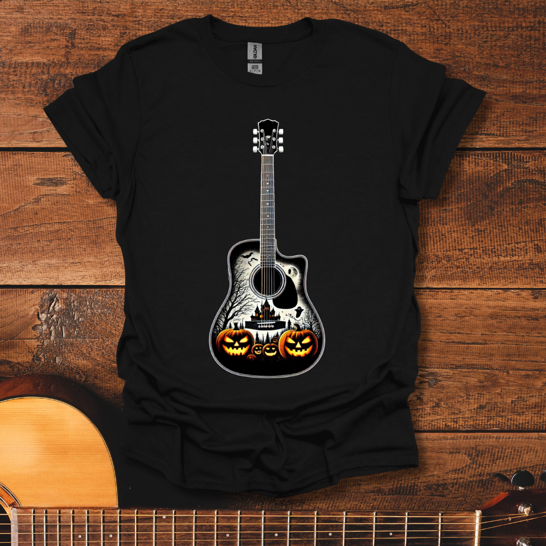 Halloween Themed Guitar T-Shirt