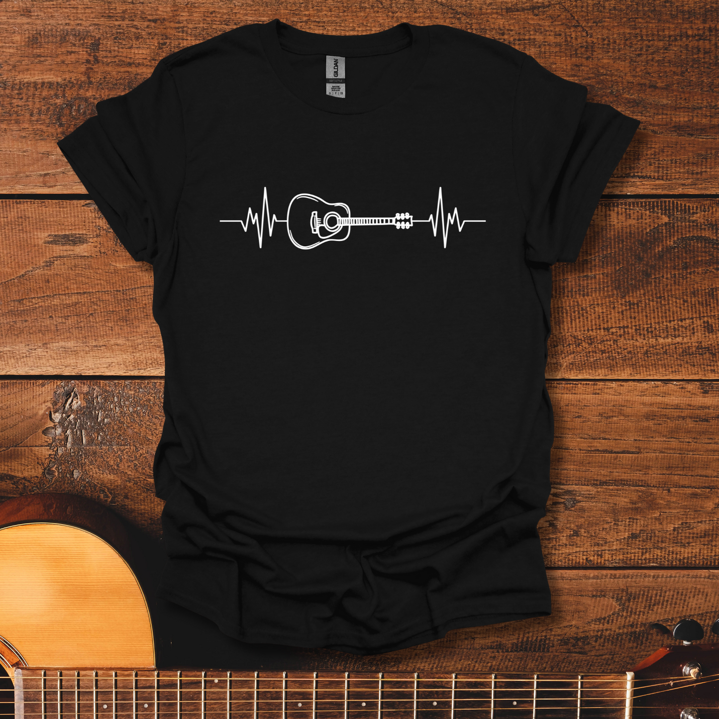 Acoustic Guitar ECG T-Shirt