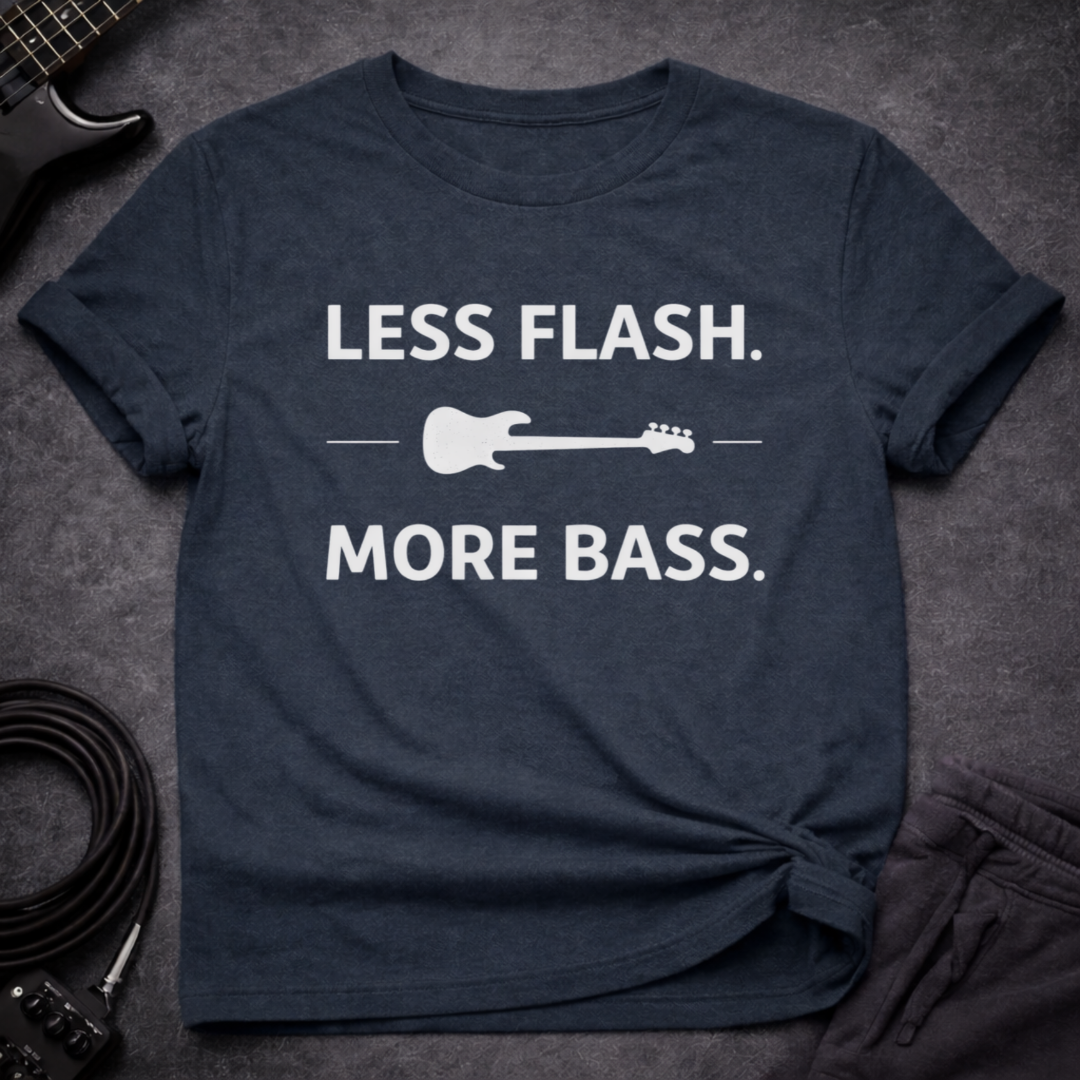 Less Flash More Bass T-Shirt