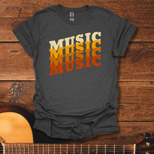 Retro Music Red T-Shirt