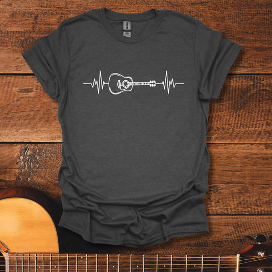 Acoustic Guitar ECG T-Shirt