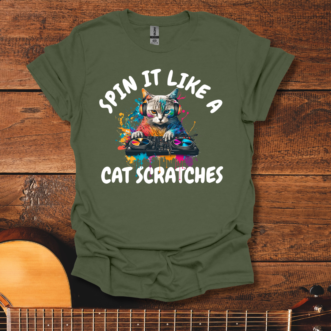 Spin It Like A Cat Scrates T-Shirt