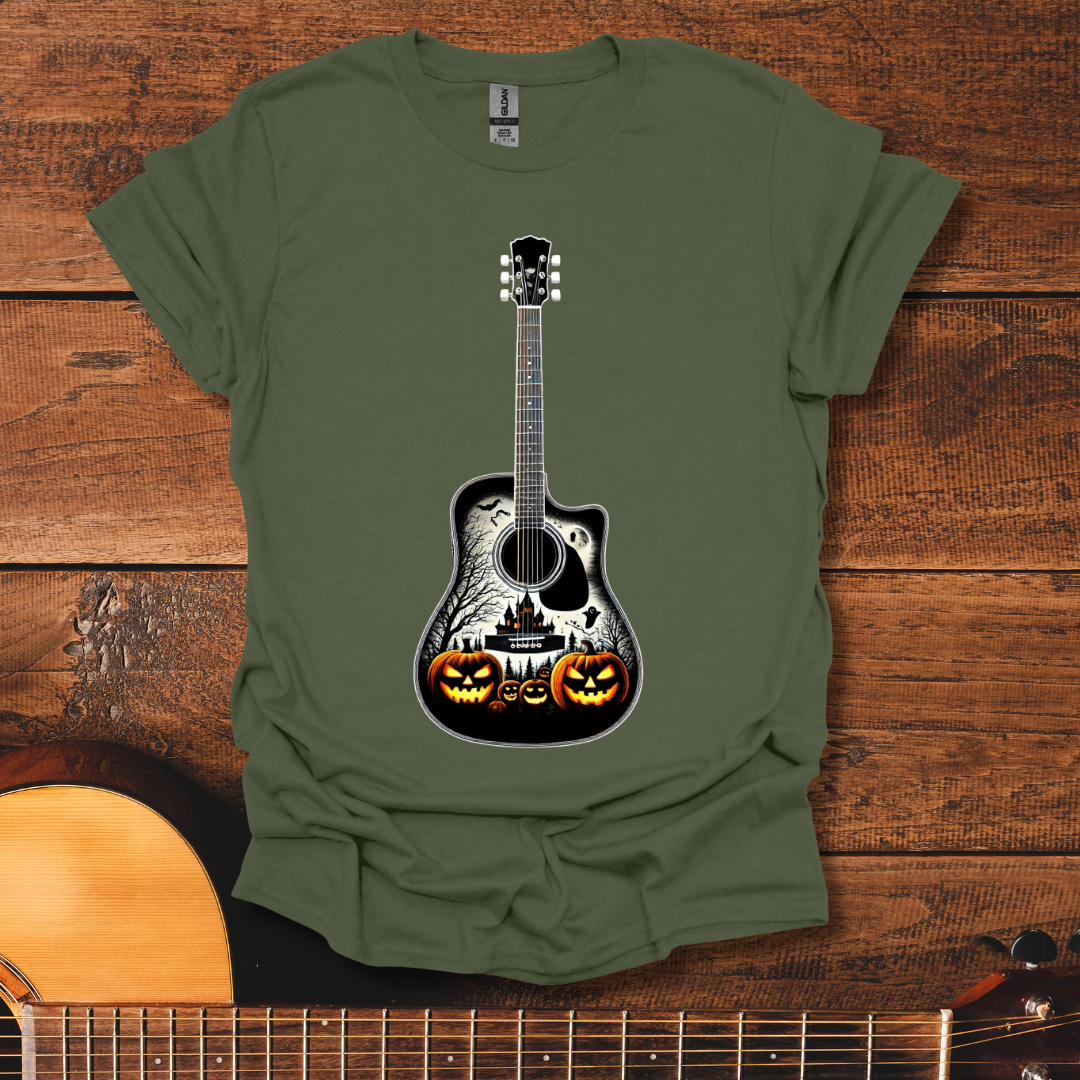 Halloween Themed Guitar T-Shirt