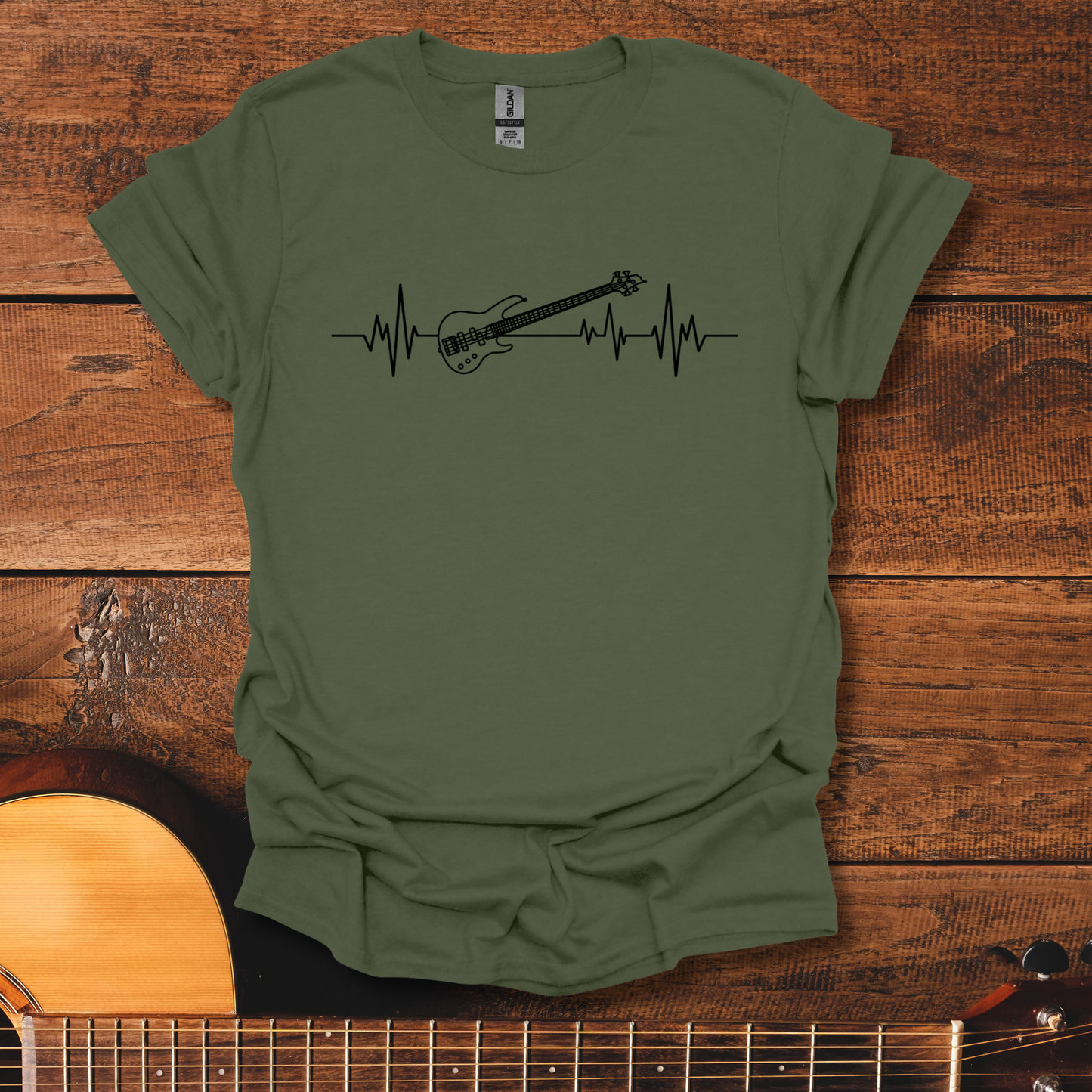 Bass Guitar ECG T-Shirt