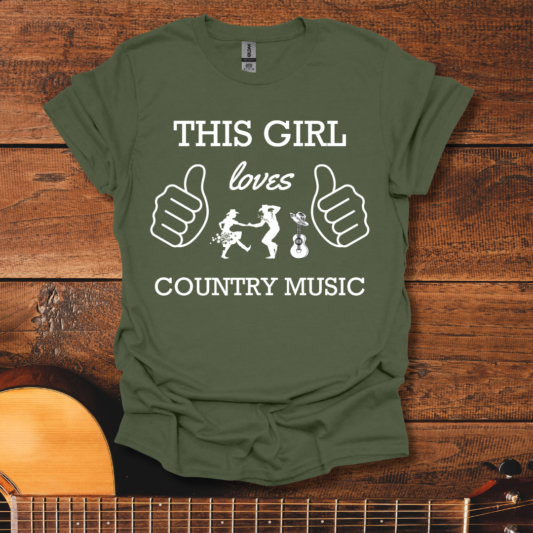 This Girl Loves Country Music T-Shirt