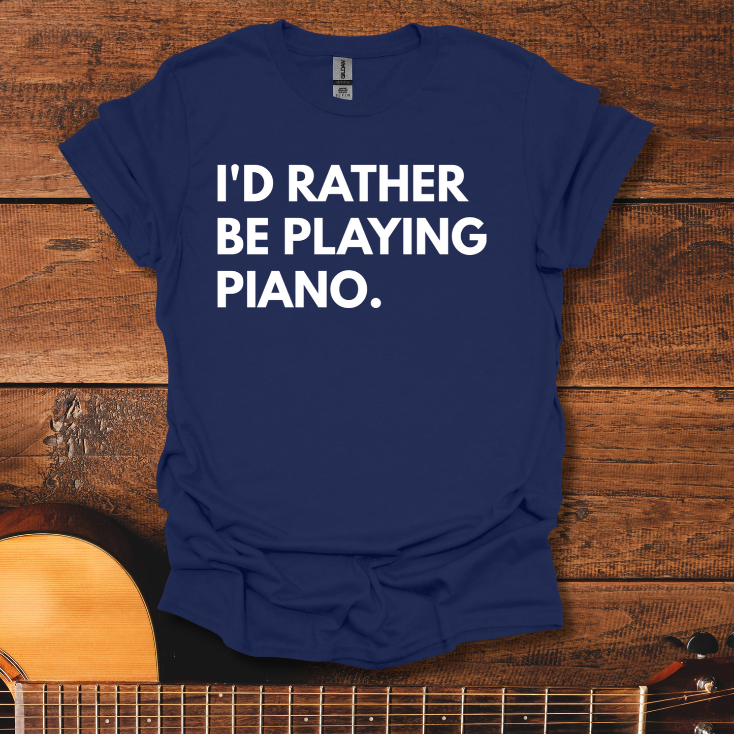 I'd Rather Be Playing Piano T-Shirt
