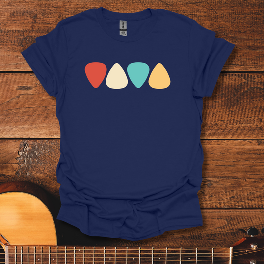 Guitar Picks in Line T-Shirt