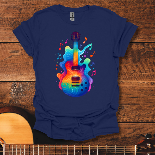 Psychedelic Rainbow Guitar T-Shirt
