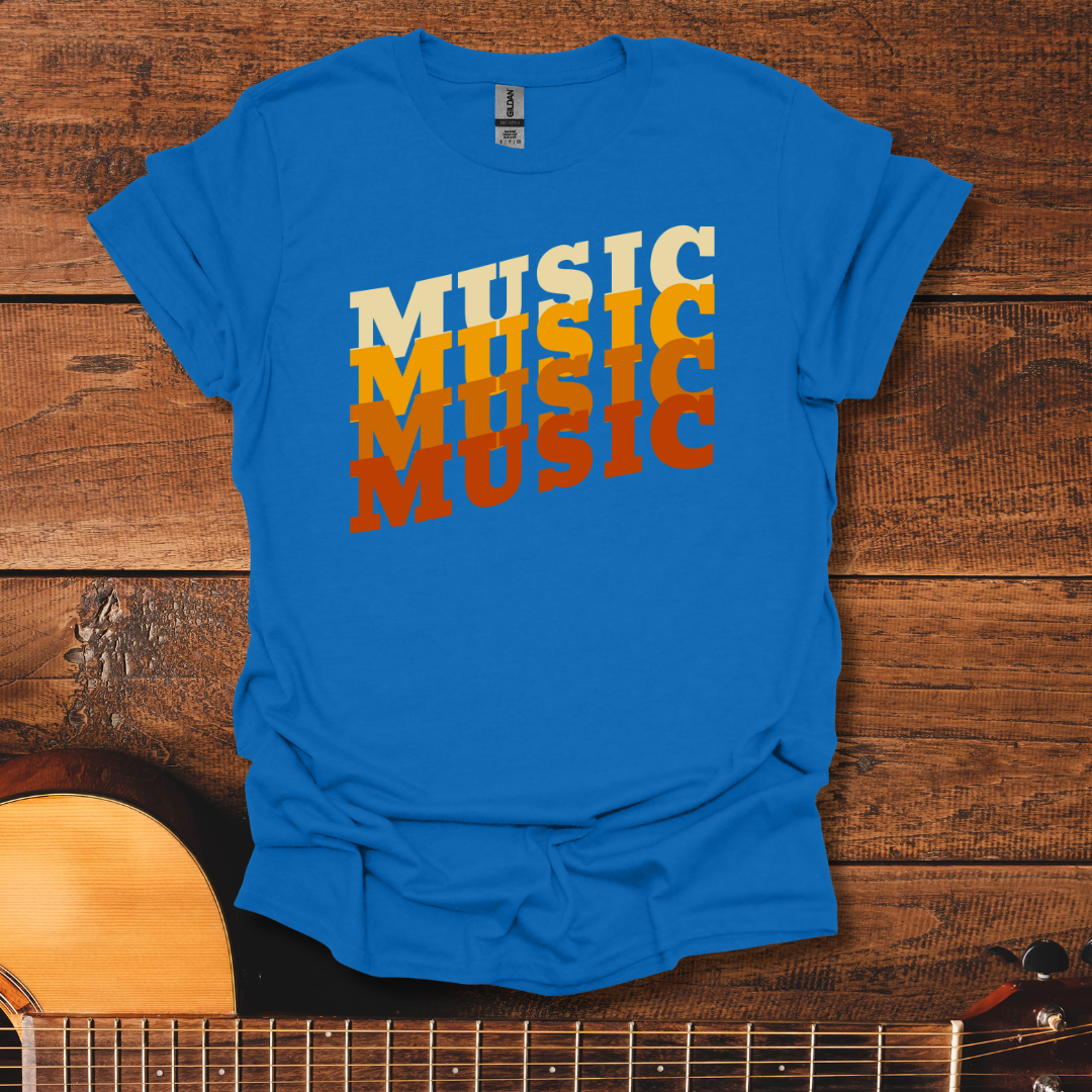 Retro Music Red T-Shirt
