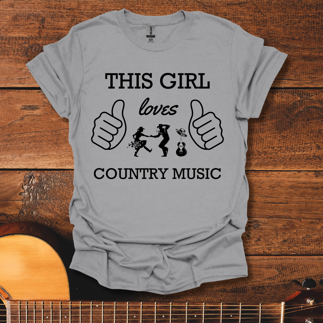 This Girl Loves Country Music T-Shirt