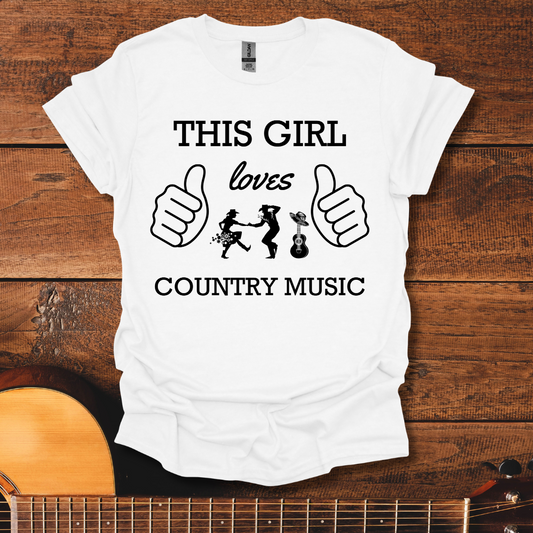 This Girl Loves Country Music T-Shirt