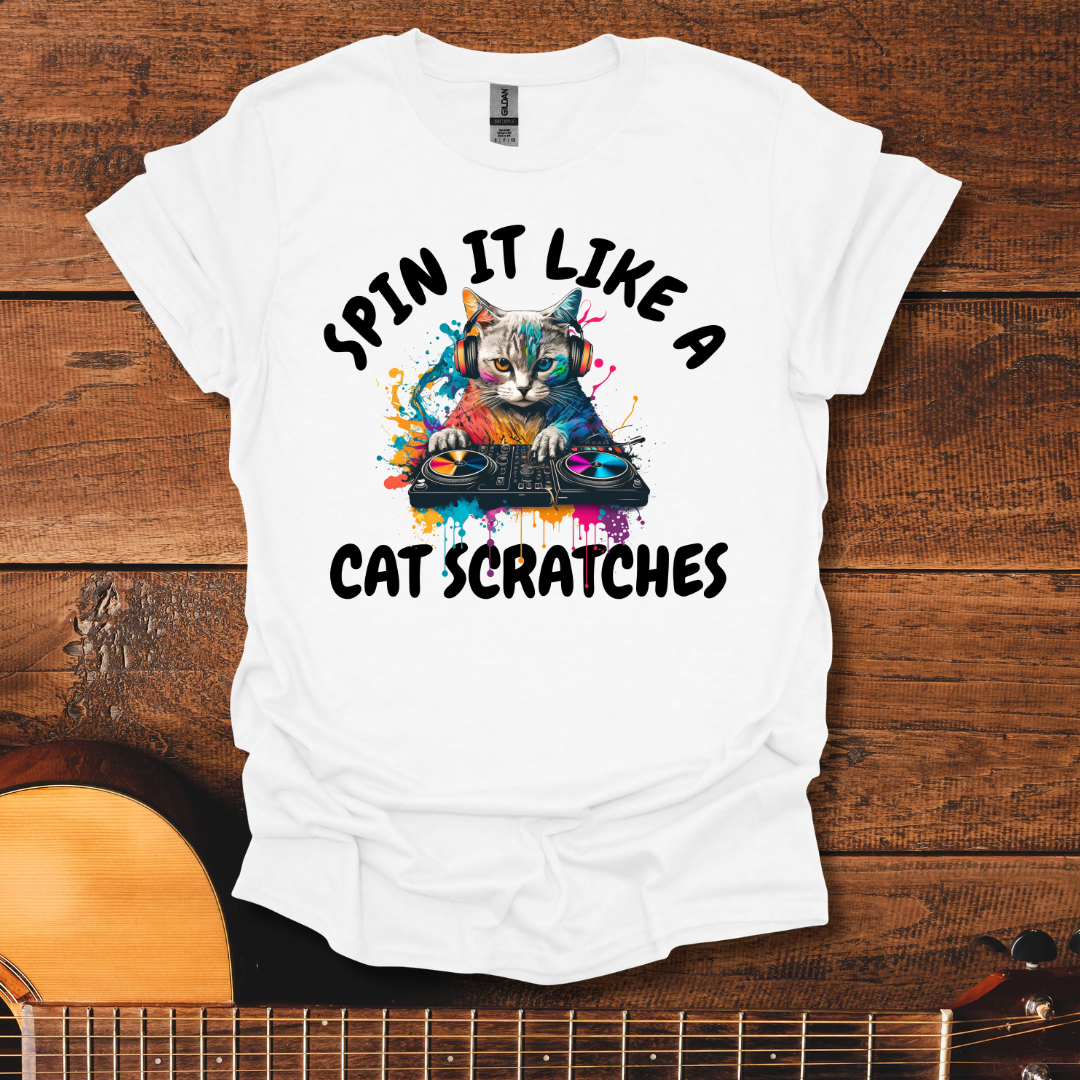 Spin It Like A Cat Scrates T-Shirt