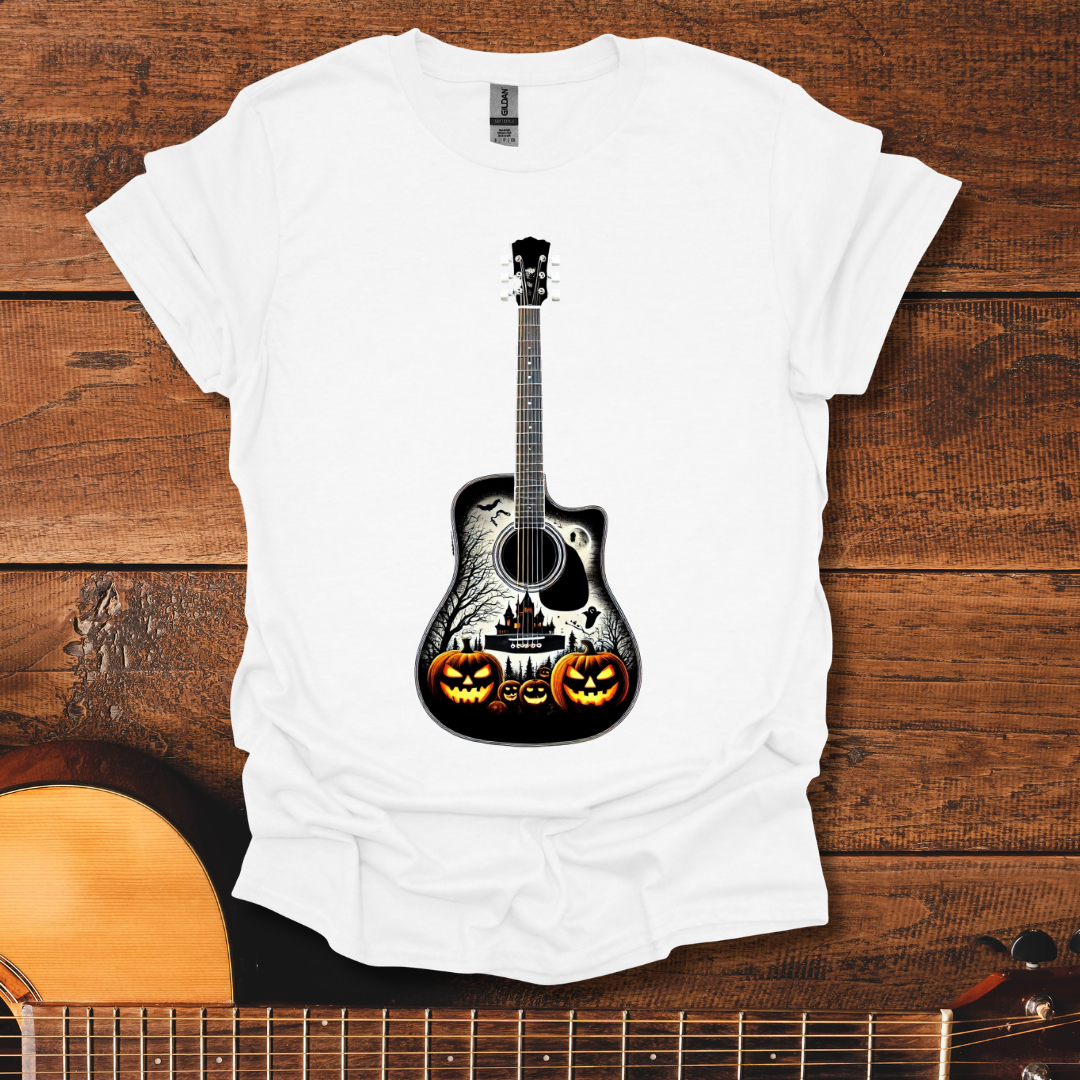 Halloween Themed Guitar T-Shirt