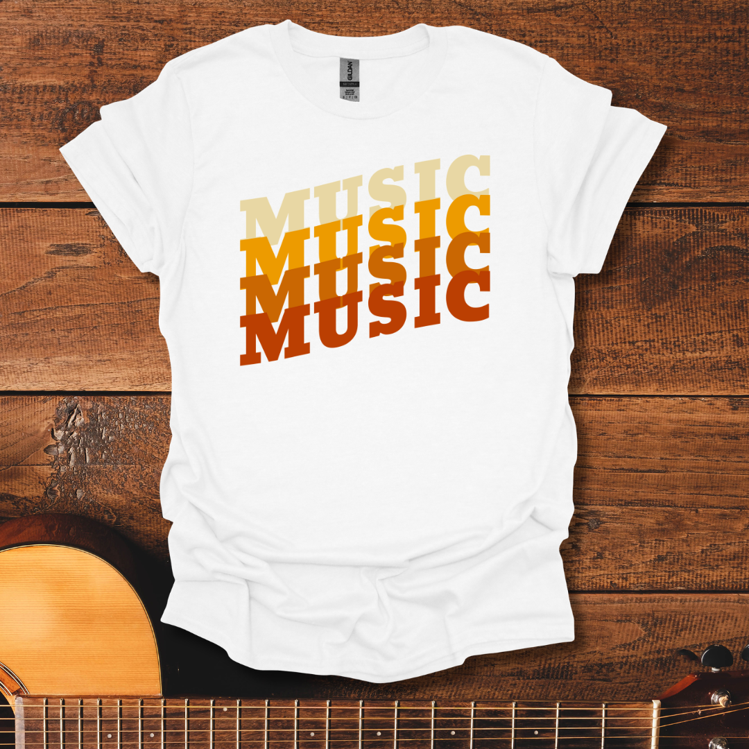 Retro Music Red T-Shirt