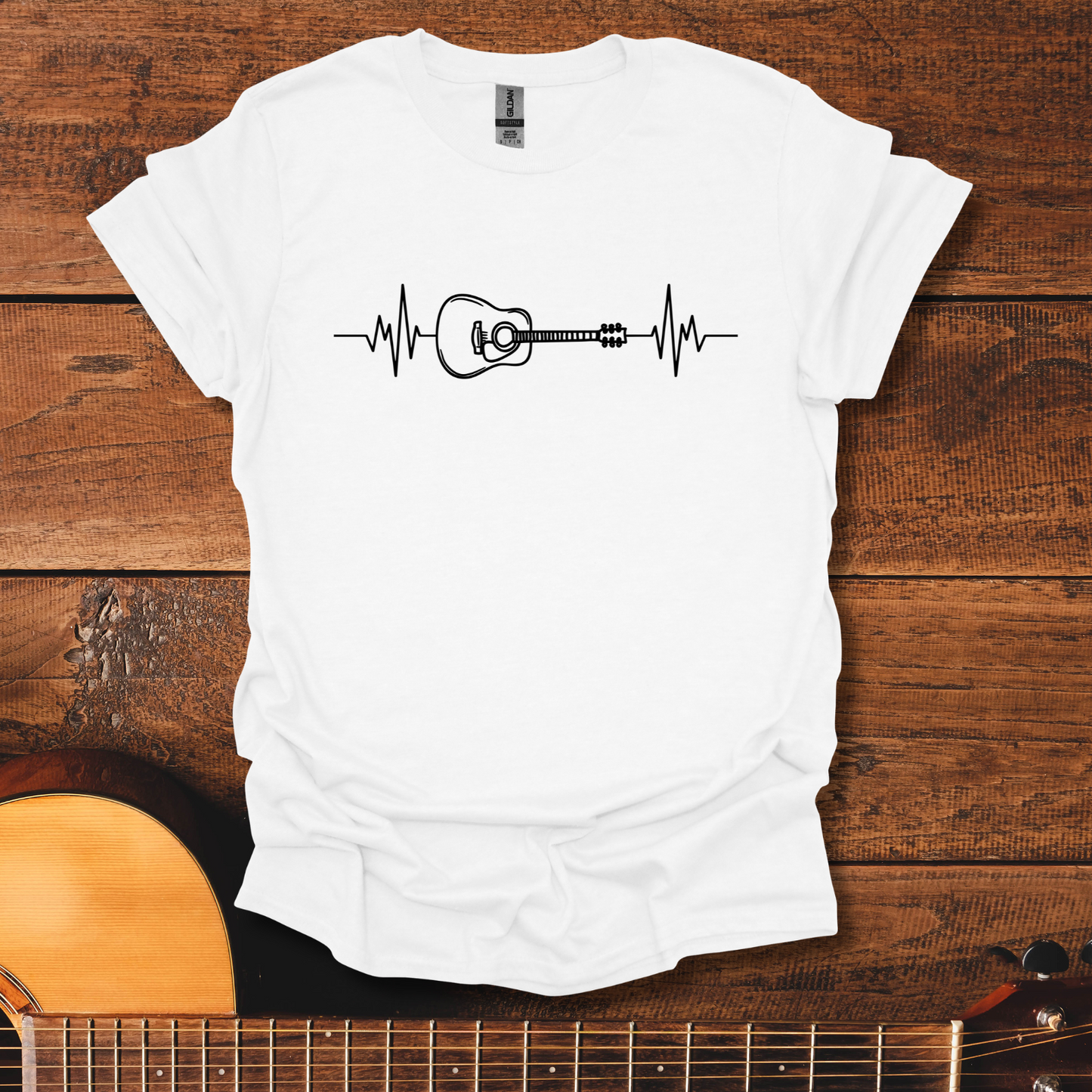 Acoustic Guitar ECG T-Shirt